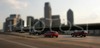 Cars cruising Dallas North Tollway just north of downtown area of Dallas, TX, USA. (Photo illustration)
