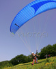 Paragliders are taking off on slopes of Vogar above Bohinj, Slovenia. Planina Vogar (Meadows of Vogar) is among most popular paragliders places and is laying about 500 meters above Bohinj and Bohinj lake.
