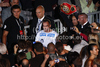 Dejan Zavec of Slovenia on his way to ring before start of IBF World Championship boxing match. IBF World Championship boxing match between Zavec and Jackiewicz was held on 4th of September 2010 in Stozice Arena in Ljubljana, Slovenia.
