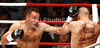 Dejan Zavec of Slovenia and Rafal Jackiewicz of Poland during IBF World Championship boxing match. IBF World Championship boxing match between Zavec and Jackiewicz was held on 4th of September 2010 in Stozice Arena in Ljubljana, Slovenia.
