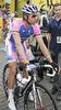 Danilo Hondo of Germany (Lampre - Farnese Vini) at the start of the second stage of the 97th Tour de France from Bruxelles to Spa (Belgium). The stage was 201 km long. The second stage of 97th of Tour de France 2010 from Bruxelles to Spa was held on Monday, 5th of July 2010 in Belgium.
