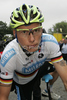 Christian Knees of Germany (Team Milram) in the jersey of national champion at the start of the second stage of the 97th Tour de France from Bruxelles to Spa (Belgium). The stage was 201 km long. The second stage of 97th of Tour de France 2010 from Bruxelles to Spa was held on Monday, 5th of July 2010 in Belgium.
