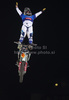 Danny Torres (ESP) in action during a training session for the London stage of The Red Bull X-Fighters freestlye Motorcycle Cross Tournament held at Battersea Power Station in London, England, on 12th of August 2010.
