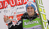 Winner Gregor Schlierenzauer of Austria celebrate his medal won in day 1 of FIS ski jumping World Cup 2010-2011 finals in Planica, Slovenia. Individual competition on first day of FIS ski jumping World cup finals was held on Friday, 18th of March 2011, in Planica, Slovenia.

