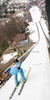 Bjoern Einar Romoeren of Norway on inrun during trial round of day 2 of FIS ski jumping World Cup 2010-2011 finals in Planica, Slovenia. Team competition on second day of FIS ski jumping World cup finals was held on Saturday, 19th of March 2011, in Planica, Slovenia.
