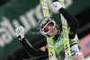 Robert Kranjec of Slovenia reacts in outrun of second round of day 2 of FIS ski jumping World Cup 2010-2011 finals in Planica, Slovenia. Team competition on second day of FIS ski jumping World cup finals was held on Saturday, 19th of March 2011, in Planica, Slovenia.
