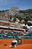 Feliciano Lopez (ESP) in action during the first round match between Feliciano Lopez (ESP) and Tomas Berdych (CZE) at the ATP Monte Carlo Masters tennis tournament held in the Monte Carlo Country Club, Monaco, between from the 12th to the 18th April.
