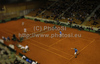 Jarkko Nieminen (L) and Harri Heliovaara of Finland (R) during doubles match of Davis Cup between Slovenia and Finland. Match between Jarkko Nieminen and Harri Heliovaara of Finland, and Gregor Zemlja, and Luka Gregorc of Slovenia was held in Tivoli Arena in Ljubljana, Slovenia, on Saturday, 5th of March 2011.
